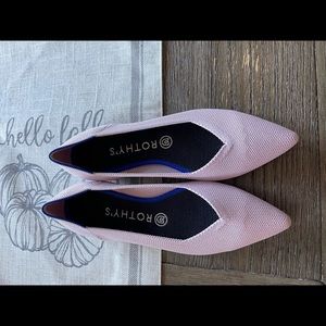 Rothy Breast Cancer Awareness Ballet Pink Point Flats- LIMITED Edition
